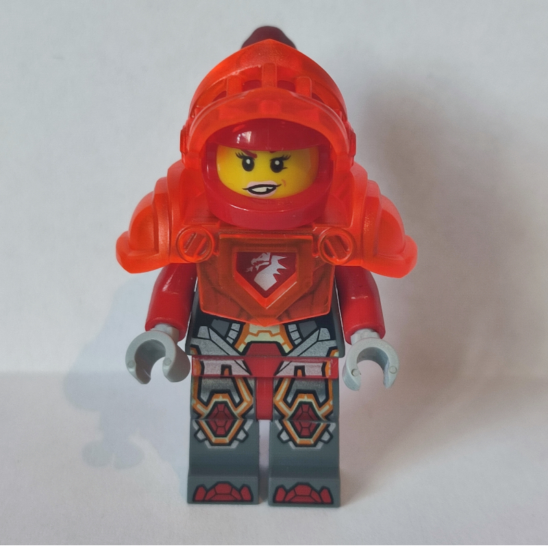 LEGO Macy Halbert with Trans-Neon Orange Armor (fig-001849)