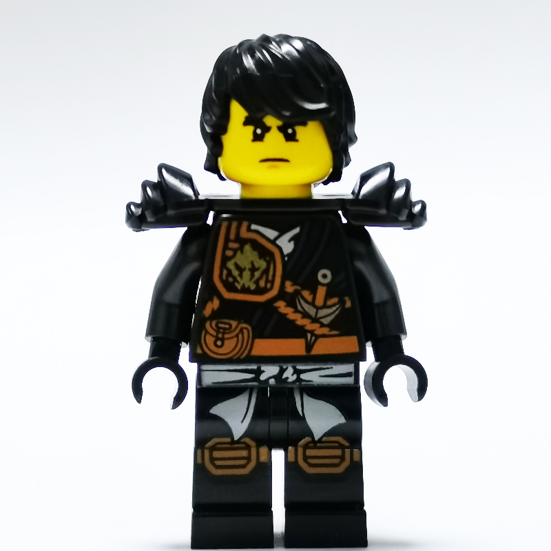 LEGO Cole with Black Hair and Shoulder Armor (fig-001862)