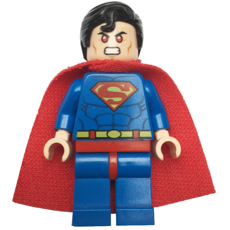 LEGO Superman with Red Eyes on Dual Sided Head (fig-001872)