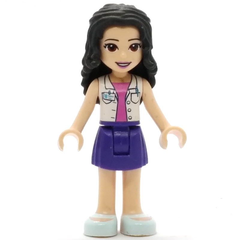 LEGO Emma - White Jacket, Dark Purple Skirt (fig-001915)
