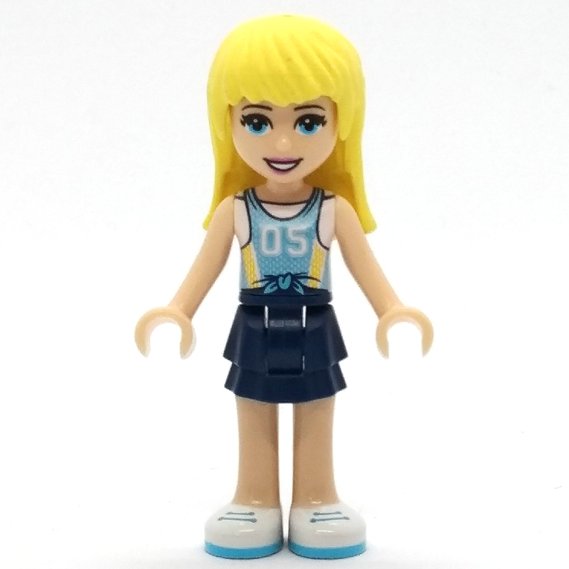 LEGO Stephanie - Medium Blue Jersey, Dark Blue Skirt (fig-001918)