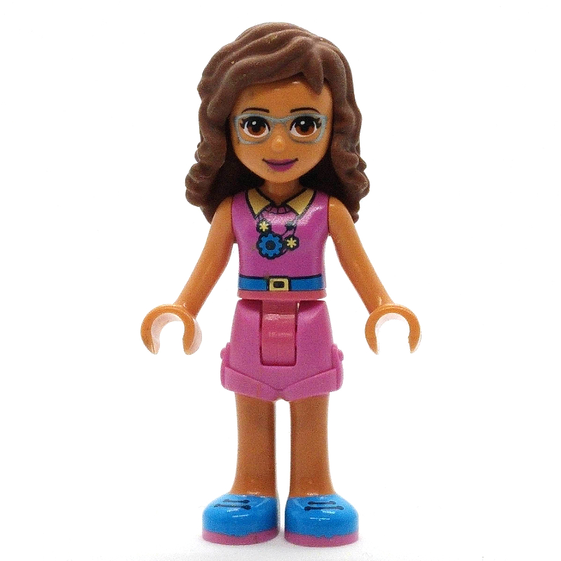 LEGO Olivia - Dark Pink Top, Dark Pink Skirt (fig-001919)