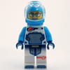 Astronaut, White and Dark Azure Spacesuit, Dark Azure Backpack and Helmet, Glasses