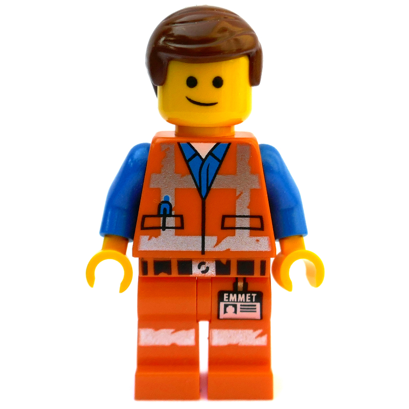 LEGO Emmet, Worn Outfit, Happy / Frustrated (fig-001937)