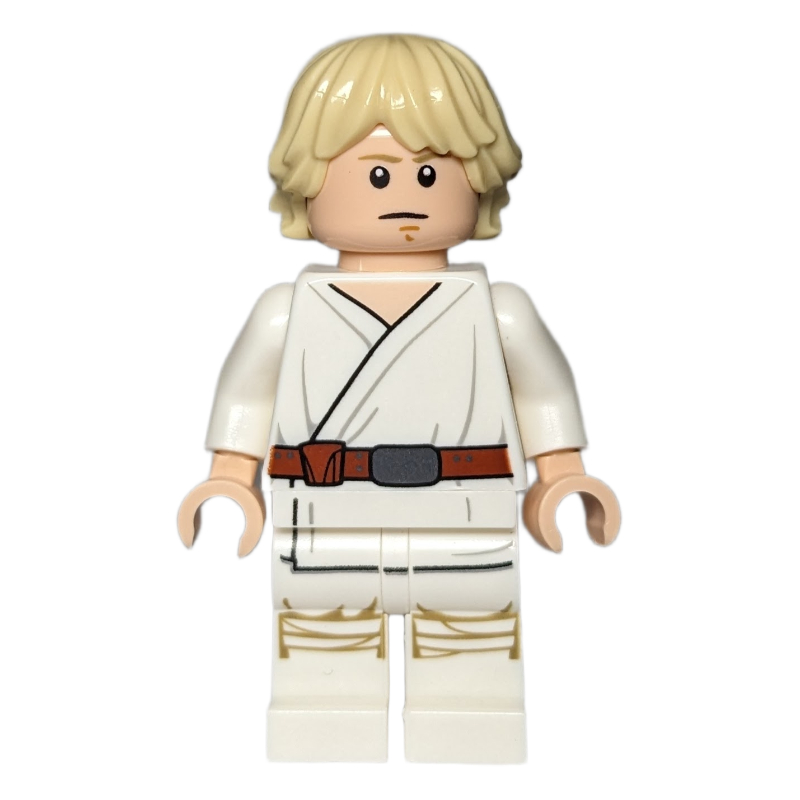LEGO Luke Skywalker, White Robe, White Legs, No Cheek Lines (fig-001939)