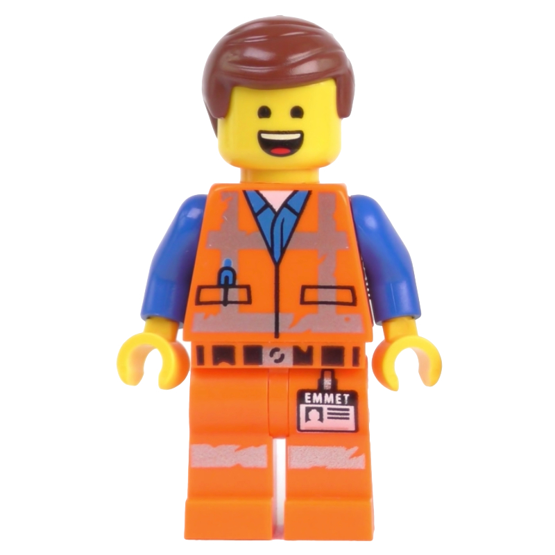 LEGO Emmet, Worn Outfit, Happy / Sad (fig-001945)