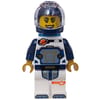 Astronaut, White and Dark Blue Spacesuit, Dark Azure Backpack, Dark Blue Helmet