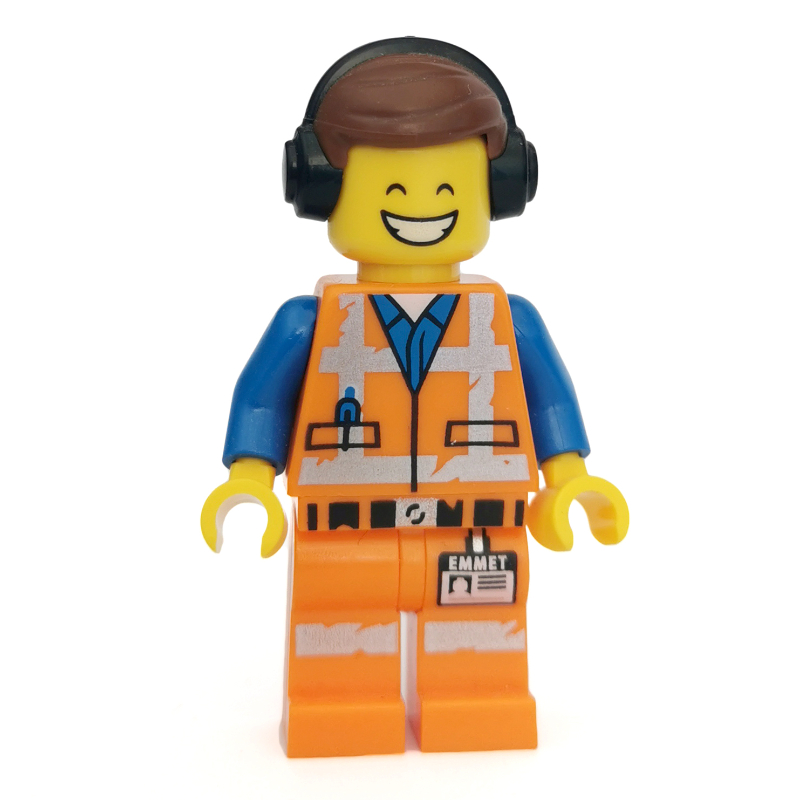 LEGO Emmet, Worn Outfit, Headphones (fig-001957)