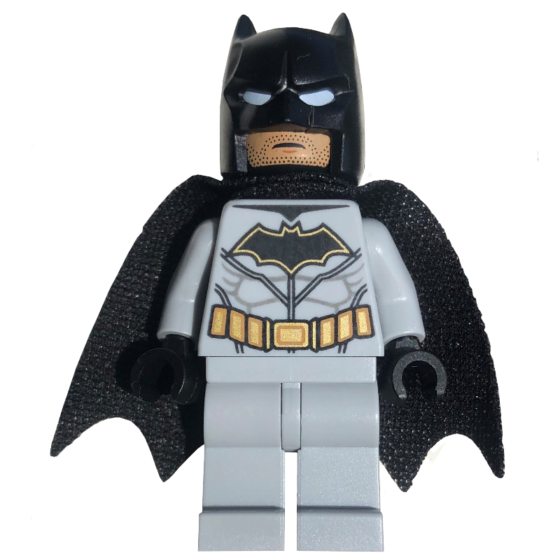 LEGO Batman, Light Bluish Gray Suit, Black Cape and Cowl, Black Head (fig-001980)