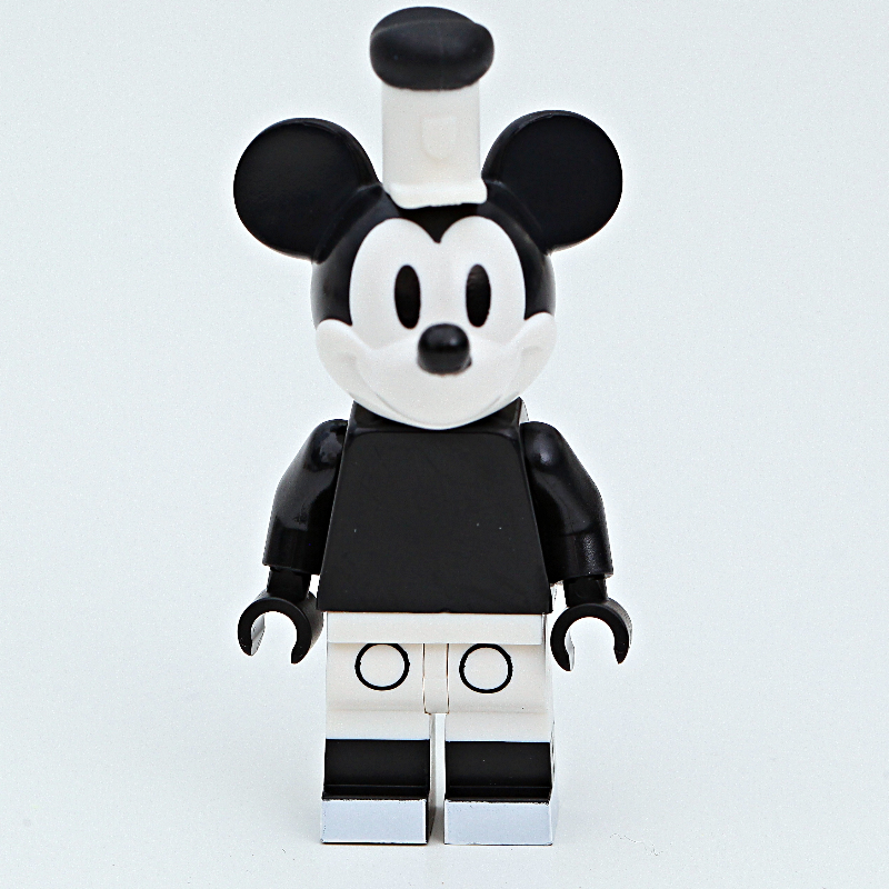 LEGO Mickey Mouse, Classic Black and White, Black Boots (CMF) (fig-001993)