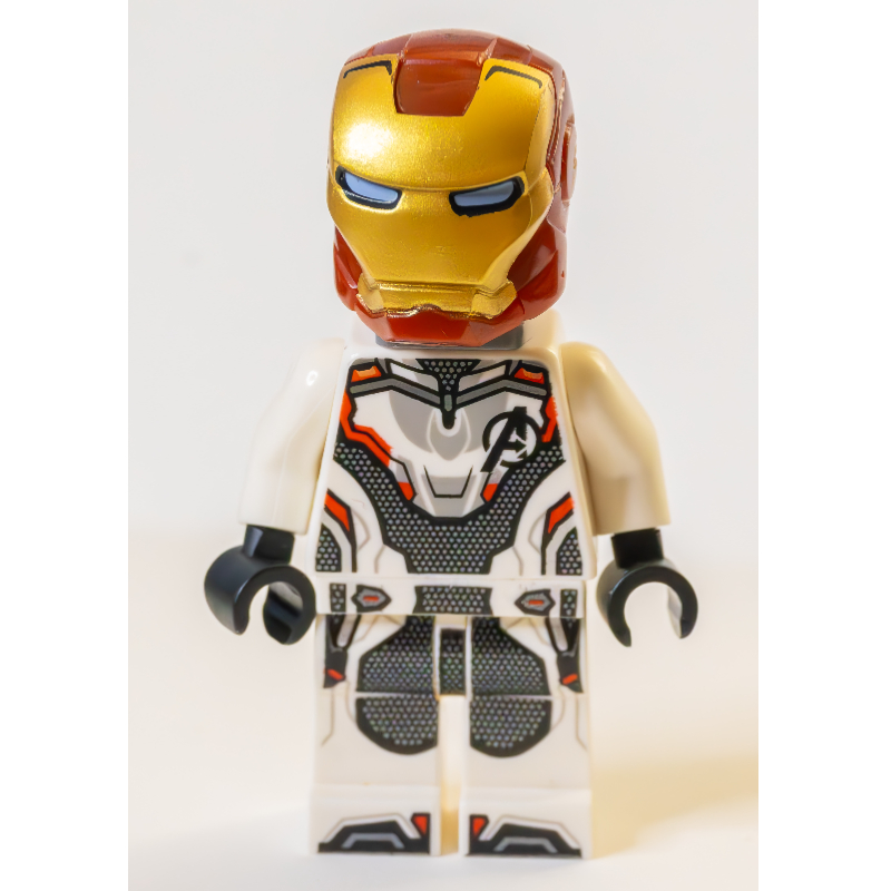 LEGO Iron Man, White Advanced Tech (Quantum) Suit with Neck Bracket (fig-002011)