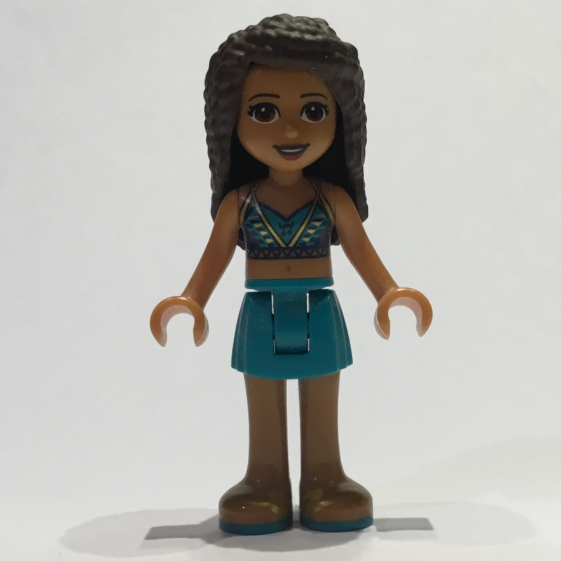 LEGO Andrea - Dark Turquoise Bikini, Dark Turquoise Skirt (fig-002033)