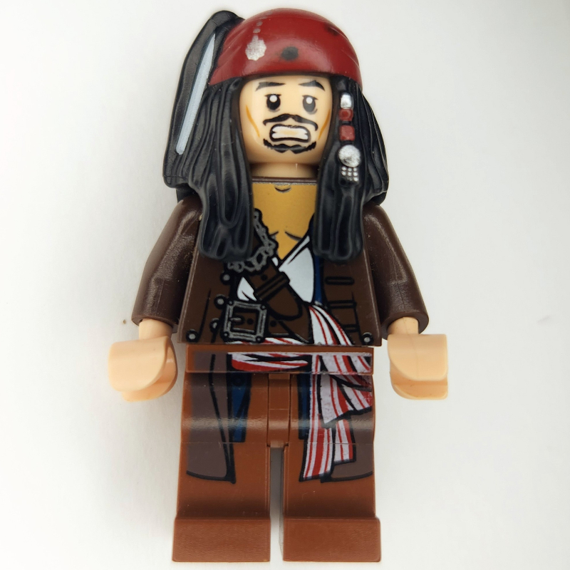 LEGO Captain Jack Sparrow with Open Jacket (fig-002036)