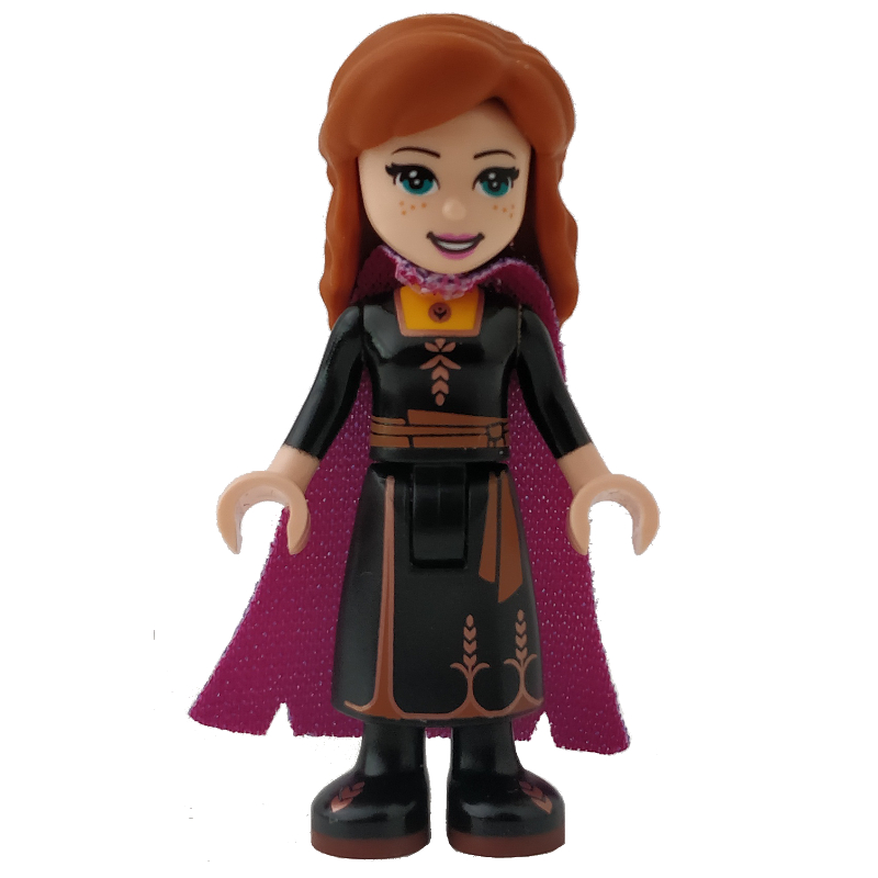 LEGO Anna - Black Dress, Cape (fig-002091)