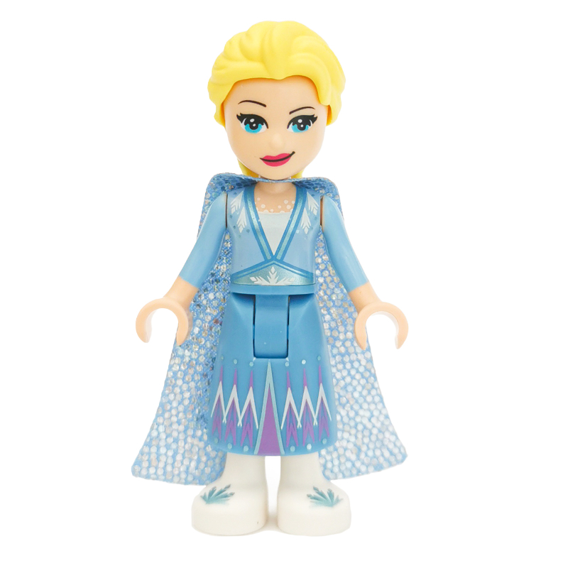LEGO Elsa - Medium Blue Skirt, Glitter Cape (fig-002093)