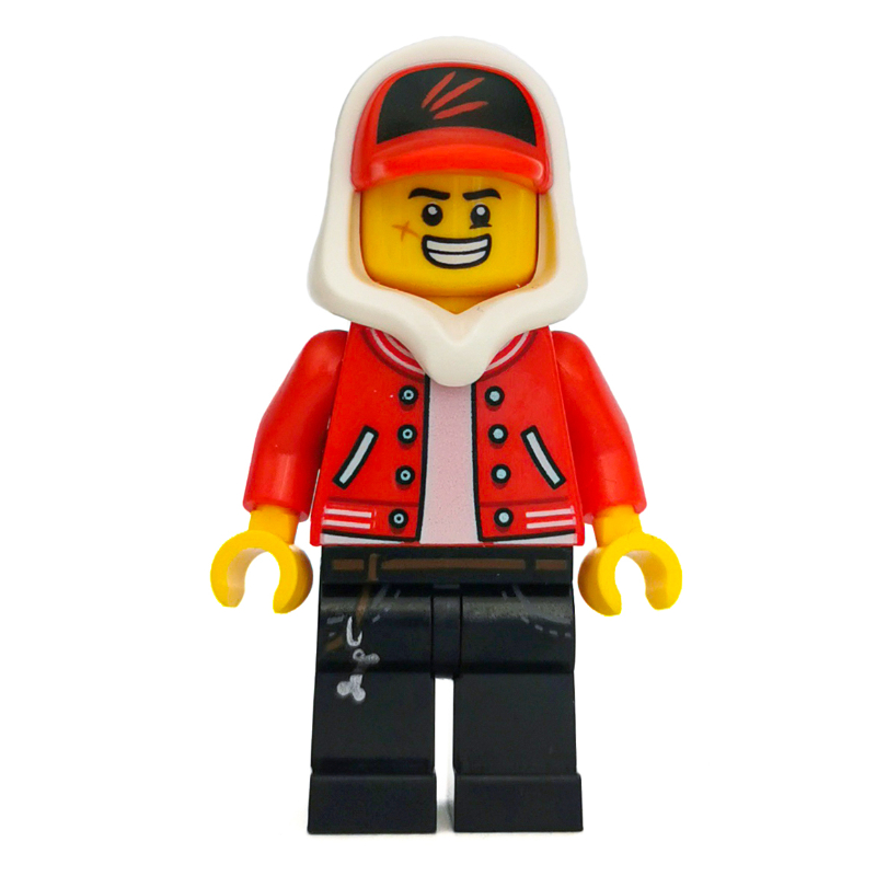 LEGO Jack Davids, Red Jacket with White Hood and Red Cap (fig-002096)