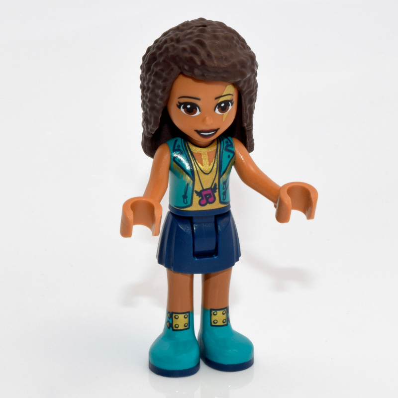 LEGO Andrea - Dark Turquoise Jacket, Dark Blue Skirt (fig-002109)