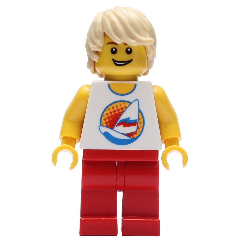 LEGO Surfer, Red Legs (fig-002125)