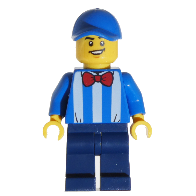 LEGO Blue Torso, Dark Blue Legs, Blue Cap (fig-002133)