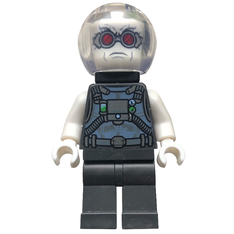 LEGO Mr. Freeze with Pearl Dark Gray Outfit and Neck Bracket with 4 Bars (fig-002141)