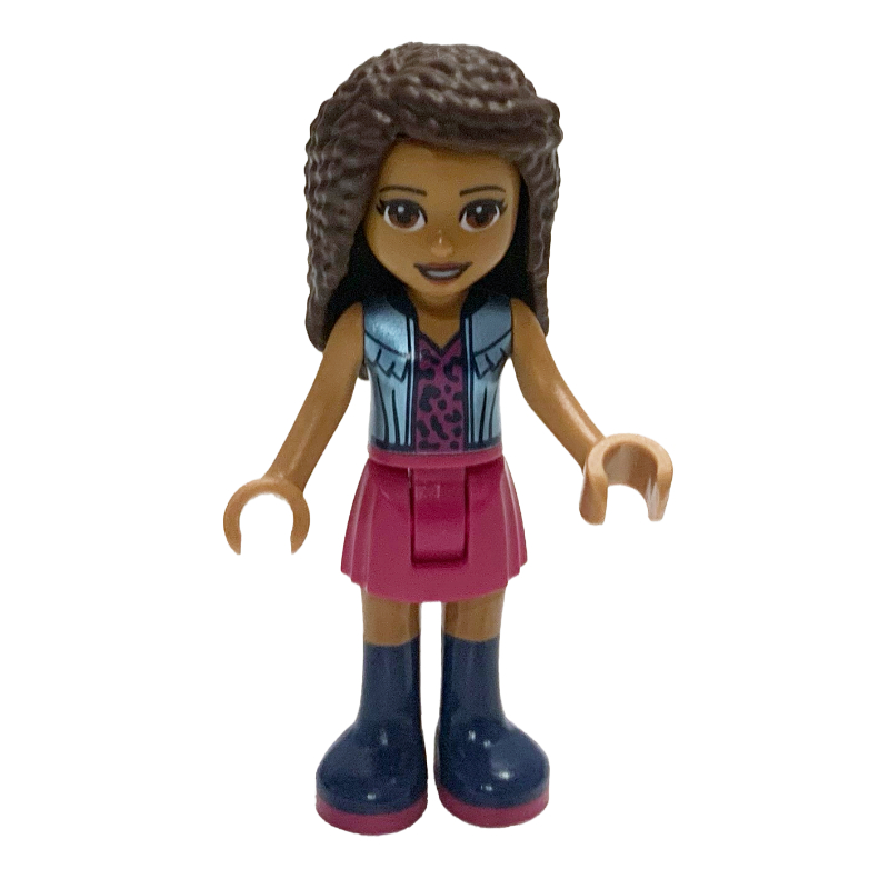 LEGO Andrea - Medium Blue Jacket, Magenta Skirt (fig-002142)