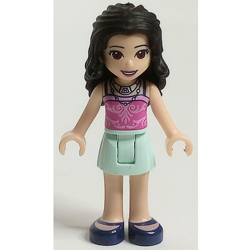 LEGO Emma - Dark Pink Top, Light Aqua Skirt (fig-002146)