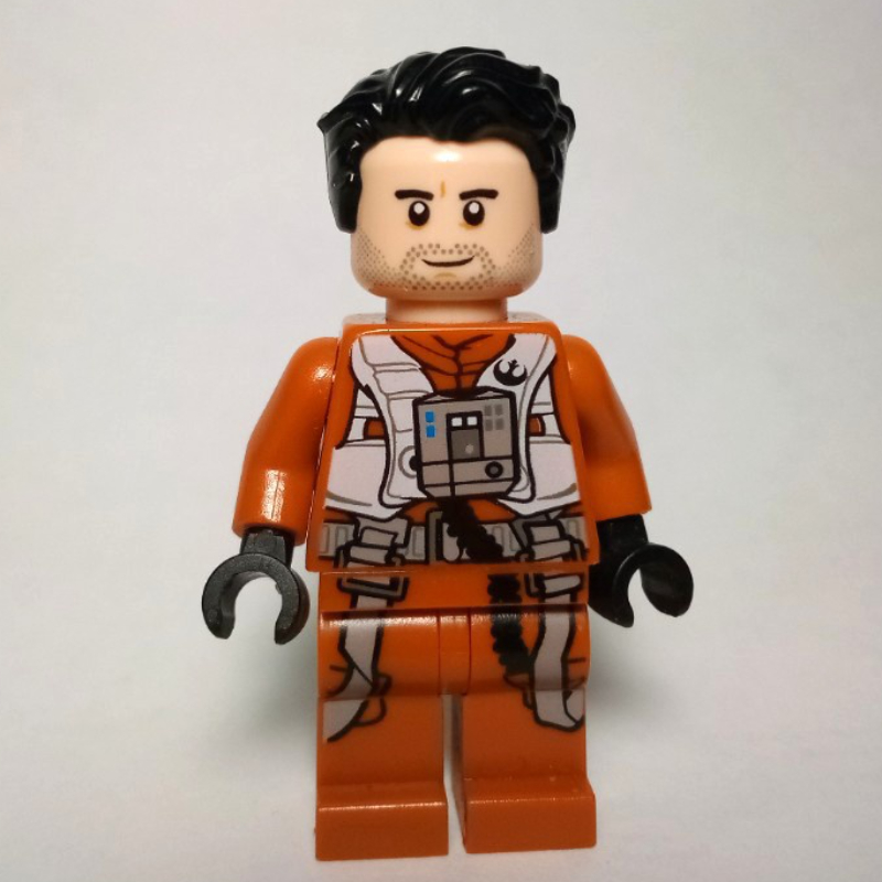 LEGO Poe Dameron, Dark Orange Pilot Outfit, Hair (fig-002149)