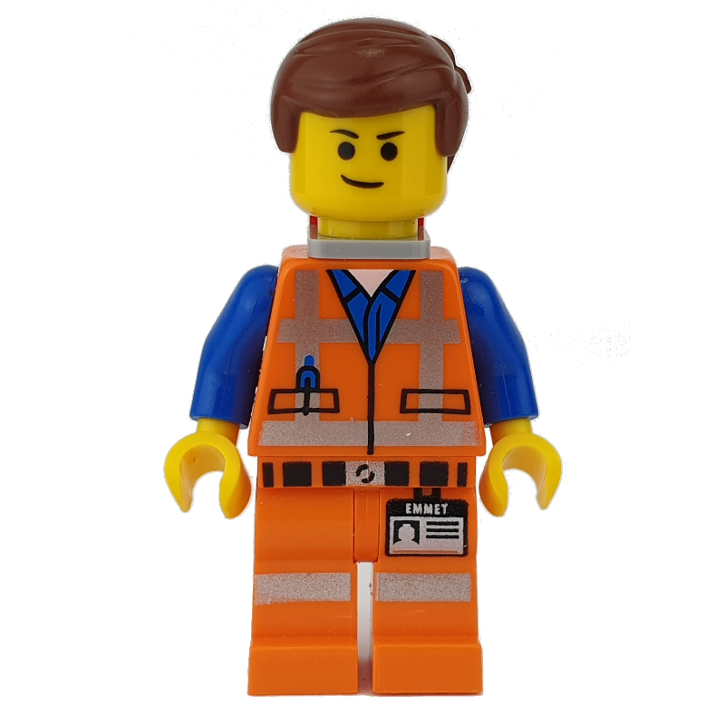 LEGO Emmet, Piece of Resistance, Eyebrows, Happy / Scared (fig-002156)