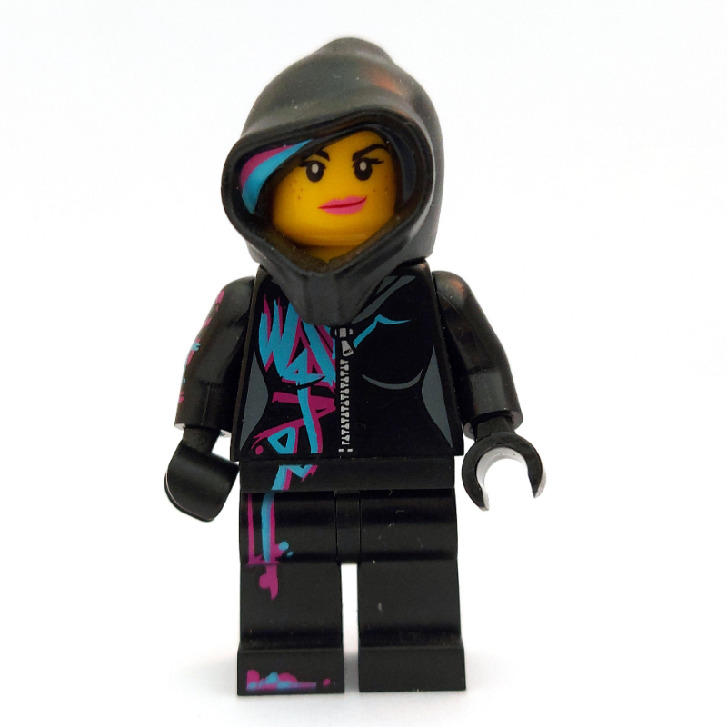 LEGO Wyldstyle in black jumpsuit with hood (fig-002186)