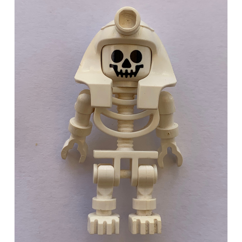 LEGO Skeleton, Standard Face, Mummy Headdress, White (fig-002232)