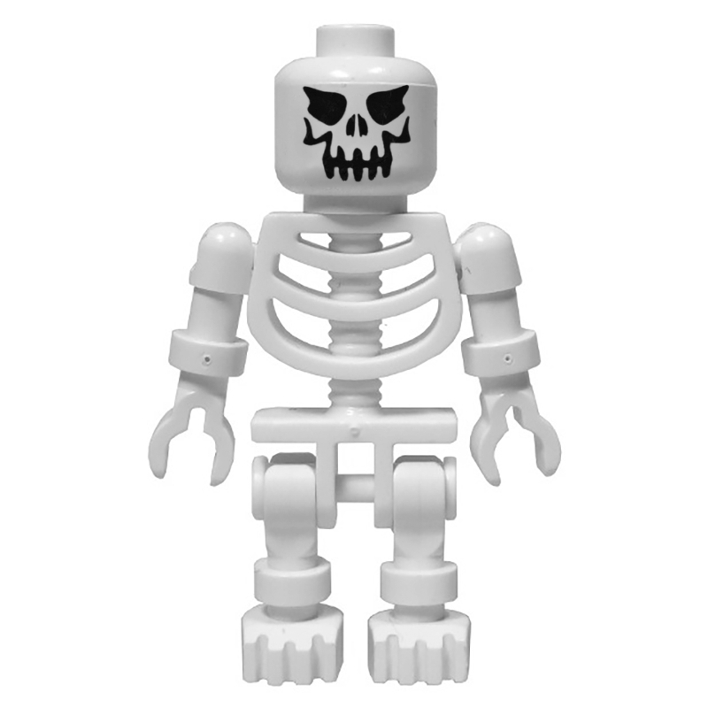 LEGO Skeleton, Evil Face, Ball Joint Arms (fig-002250)
