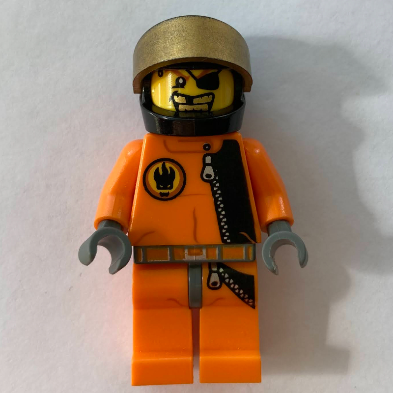 LEGO Gold Tooth with Helmet (fig-002283)