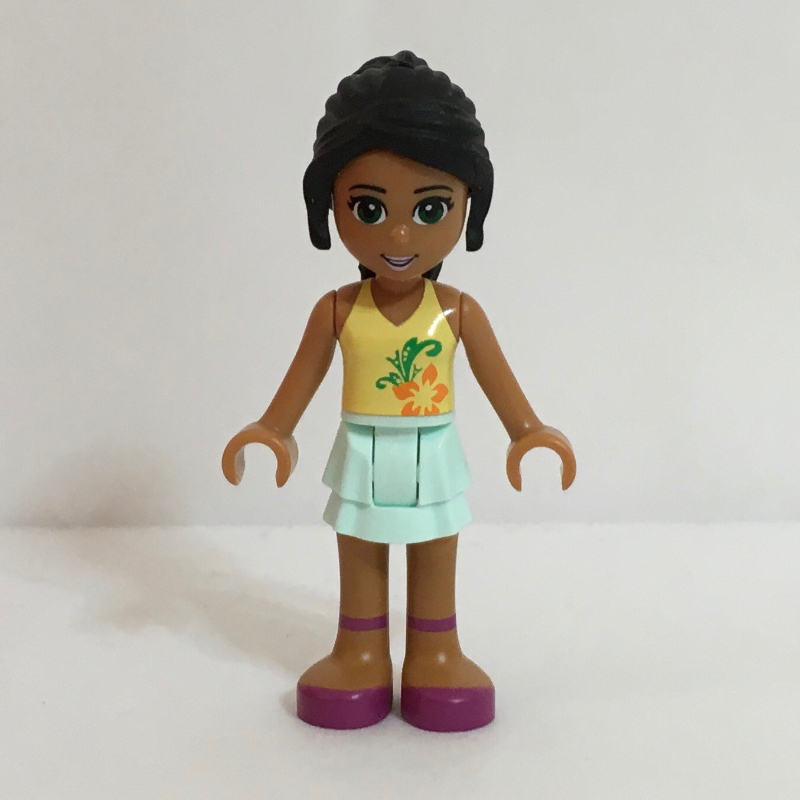 LEGO Nicole - Bright Light Yellow Top, Bright Pink Skirt (fig-002327)