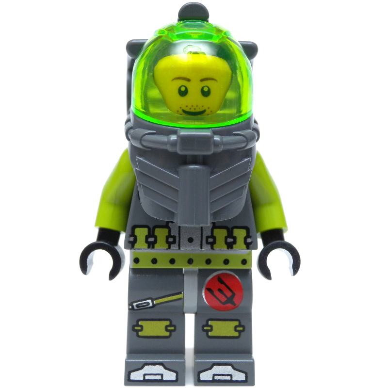 LEGO Lance Spears, Trans-Bright Green Visor (fig-002333)