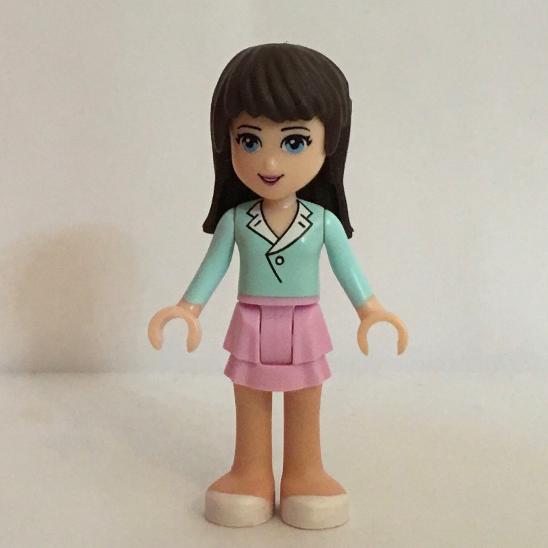 LEGO Sophie - Light Aqua Shirt, Bright Pink Skirt (fig-002336)