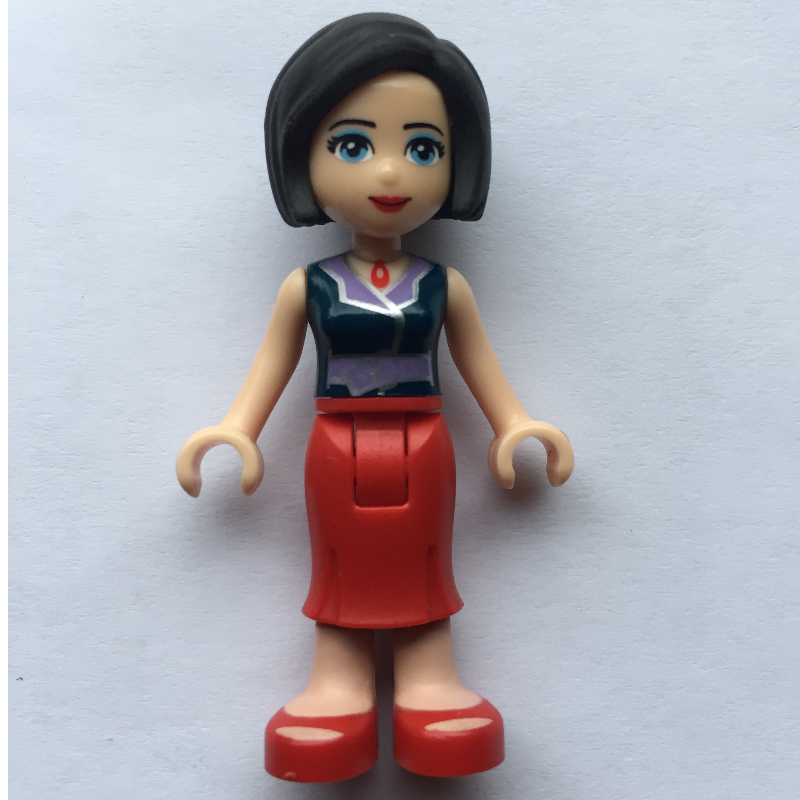 LEGO Anna - Dark Blue Vest, Red Dress (fig-002337)