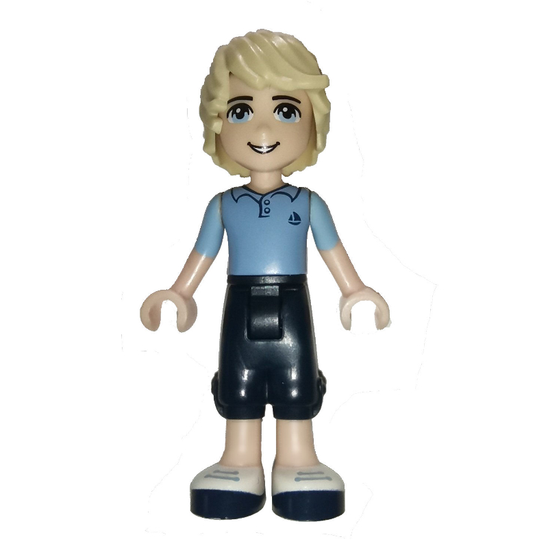 LEGO Andrew - Medium Blue Shirt, Dark Blue Trousers (fig-002343)