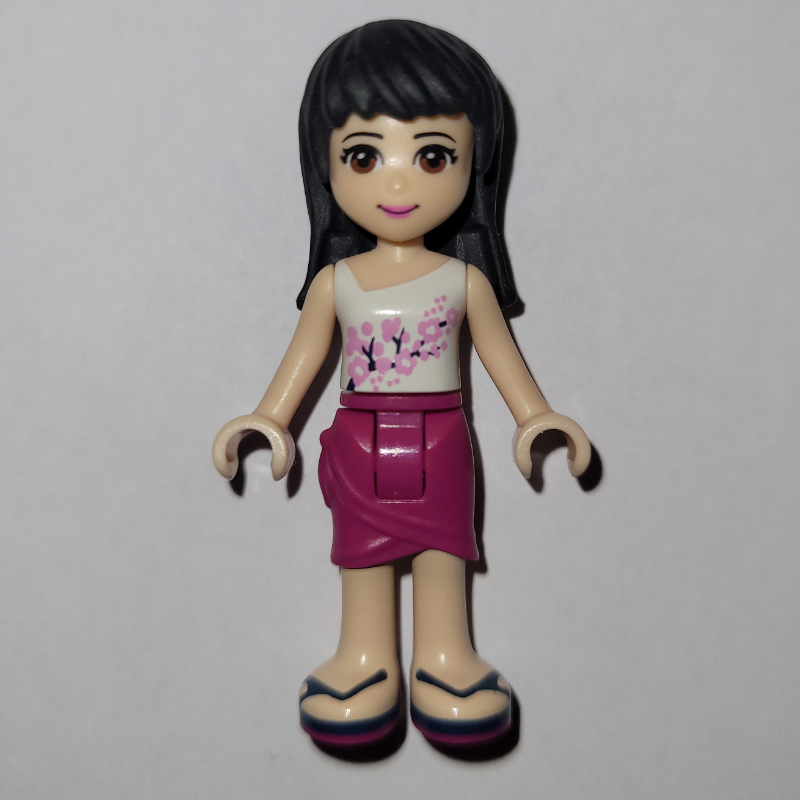 LEGO Maya - White Top, Magenta Skirt (fig-002344)