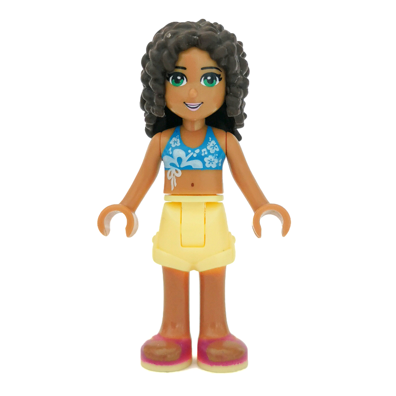 LEGO Andrea - Dark Azure Bikini, Bright Light Yellow Skirt (fig-002347)