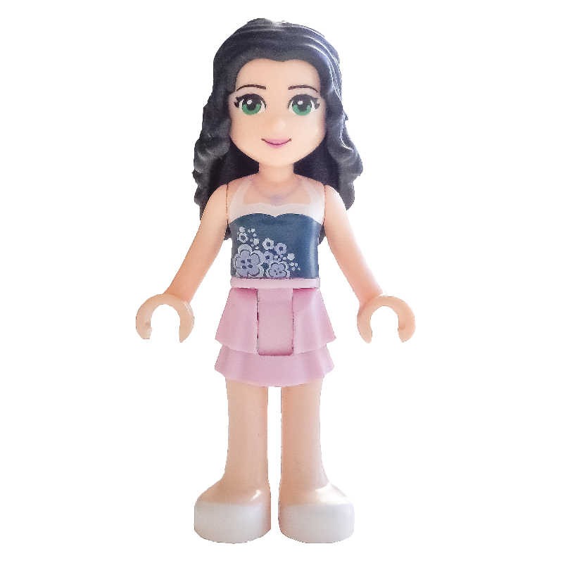 LEGO Emma - Dark Blue Top, Bright Pink Skirt (fig-002353)
