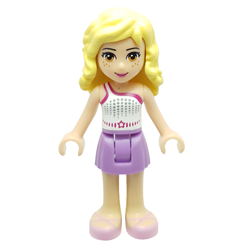LEGO Naya - White Top, Medium Lavender Skirt (fig-002357)