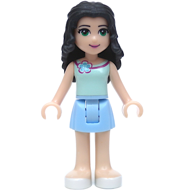 LEGO Emma - Light Aqua Top, Bright Light Skirt (fig-002360)