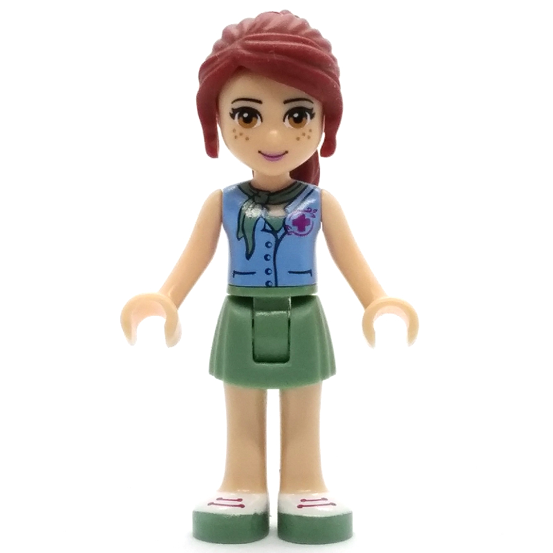 LEGO Mia - Medium Azure Shirt, Sand Green Skirt, Veterinarian (fig-002365)