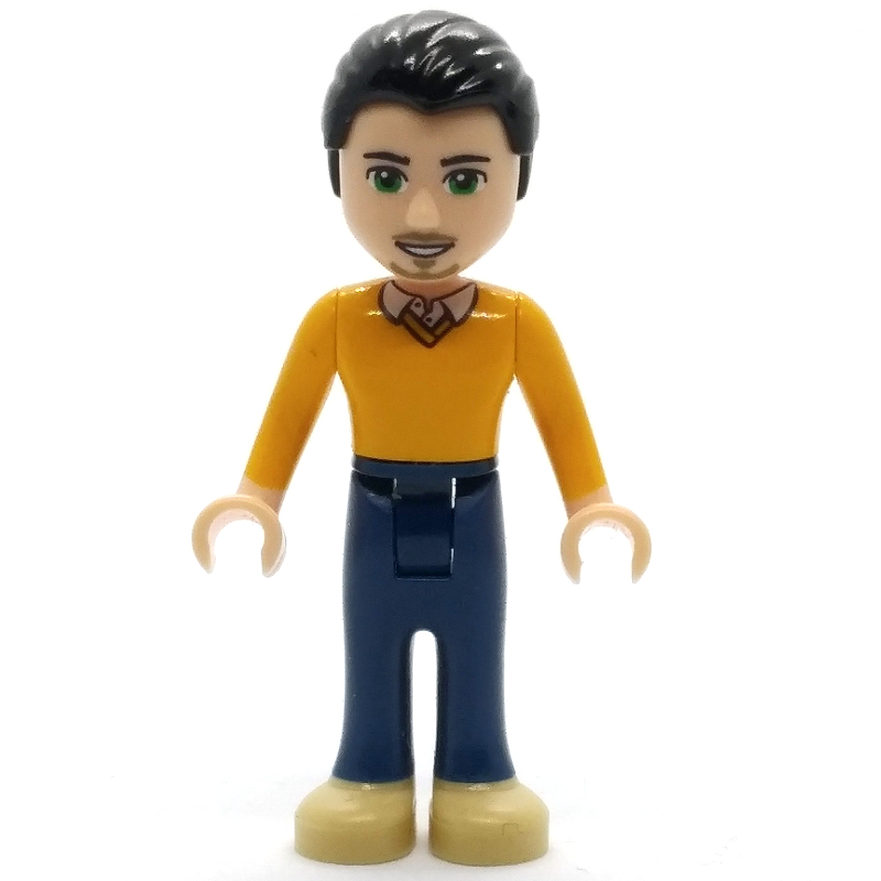 LEGO Luis - Orange Sweater, Dark BLue Trousers (fig-002374)