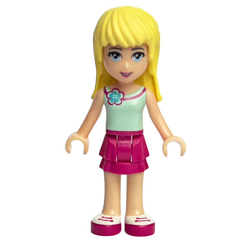 LEGO Stephanie - Light Aqua Top, Magenta Skirt (fig-002378)
