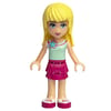 Stephanie - Light Aqua Top, Magenta Skirt