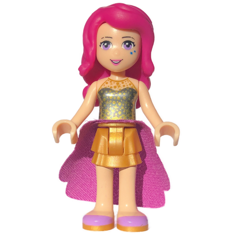 LEGO Livi - Black Top, Pearl Gold Skirt (fig-002394)