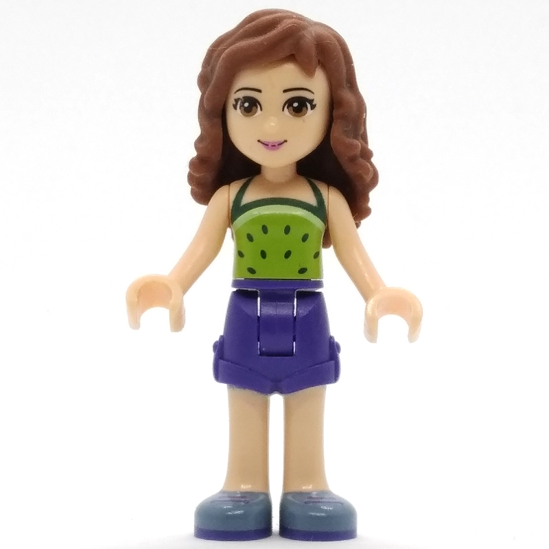 LEGO Olivia - Lime Top, Dark Purple Skirt (fig-002408)