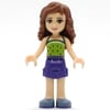 Olivia - Lime Top, Dark Purple Skirt
