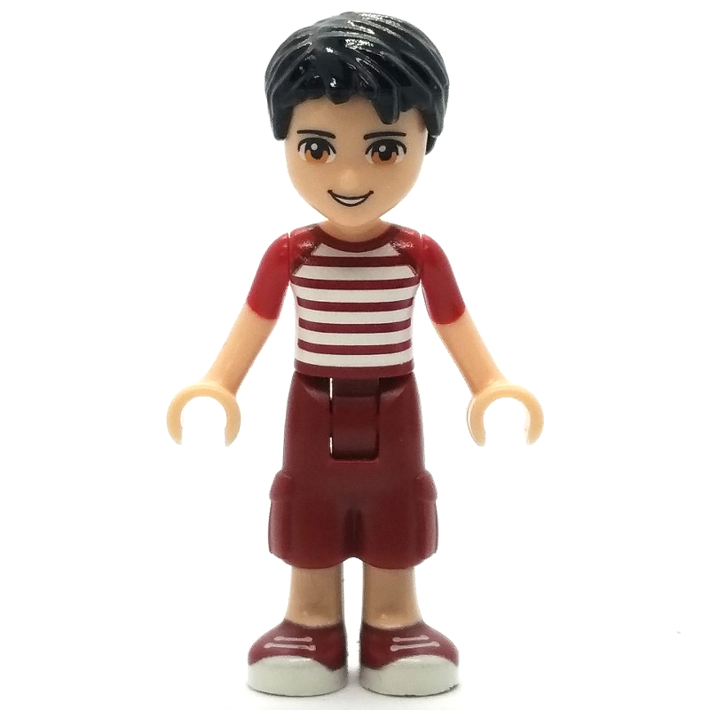 LEGO Nate - White/Red Shirt, Dark Red Trousers (fig-002411)